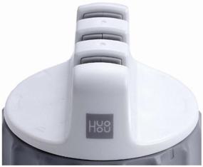 img 3 attached to 🔪 Huo Hou Mini Sharpener: Efficient Mechanical Knife Sharpener in Classic White/Grey