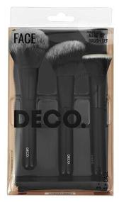 img 1 attached to A set of face makeup brushes `DECO.` in a case 3 pcs
