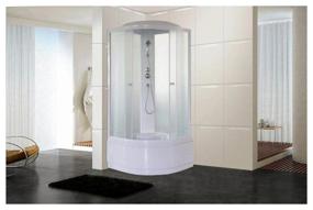 img 3 attached to Shower cabin, Parly EF821, frosted glass, high tray, 80x80 cm, white