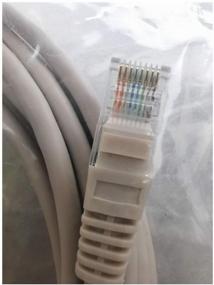 img 1 attached to Патч-корд 20 м Голд Мастер UTP 5е RJ45 интернет кабель 20 метров LAN сетевой Ethernet патчкорд серый (NA102--20M), контакты blade с позолотой 03FU