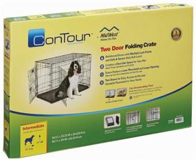 img 2 attached to Cage for dogs Midwest Contour 836DD 91x58x64 cm black