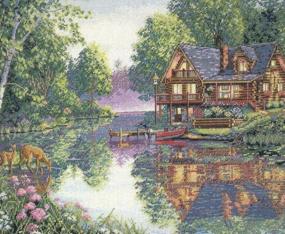 img 1 attached to Dimensions Cross stitch kit Cozy Cottage 41 x 30 cm (35183)