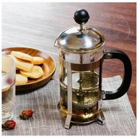 img 2 attached to French press for tea and coffee 1000 ml. 1 liter with spoon