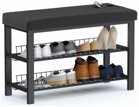 img 3 attached to Shoe rack Stardis Shoe Rack Bench, size (WxD): 81x32 cm, color: black