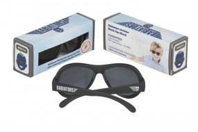 img 3 attached to Babiators Sunglasses Babiators Original Aviator Classic Sunglasses (3-5), Black/Black