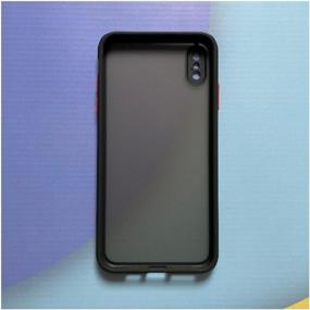 img 1 attached to Shockproof matte case with camera protection for iPhone XS Max Black / Case for IPhone XS Max Black