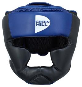 img 3 attached to Boxing helmet Green hill, HGP-9015, L, black/blue