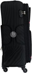 img 3 attached to Woven 4 Wheel Suitcase / Luggage / Medium M / 85L / Durable and Waterproof / Fabric