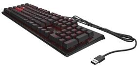 img 4 attached to Игровая клавиатура HP OMEN Encoder 6YW76AA черного цвета с переключателями Cherry MX Red и подключением через USB