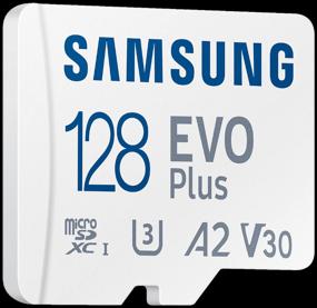 img 4 attached to Память для карты Samsung microSDXC 128 ГБ класс 10, V30, A2, UHS-I U3, Скорость чтения 130 МБ/с, адаптер для SD