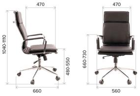 img 1 attached to 🪑 Everprof Nerey T: Premium Black Imitation Leather Executive Computer Chair
