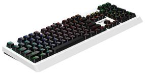 img 3 attached to Gaming keyboard Bloody B810RC white/black, Russian