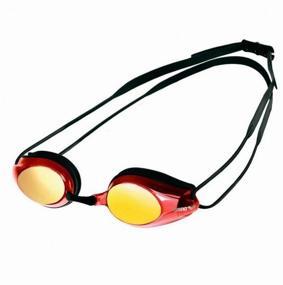 img 1 attached to Swimming goggles arena Tracks Mirror 92370, white/redrevo/black