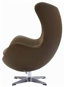 img 4 attached to Armchair BRADEX HOME EGG CHAIR, 85 x 76 cm, upholstery: artificial leather, color: brown