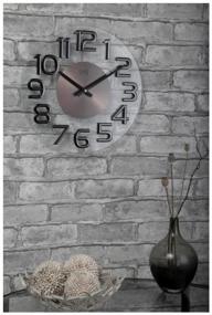 img 2 attached to Wall clock quartz Tomas Stern 8016/8027 brown