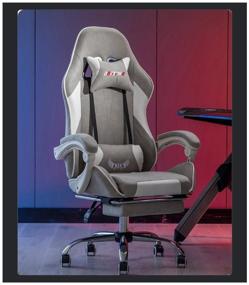 img 4 attached to Armchair fabric computer gaming gaming office ergonomic gaming chair
