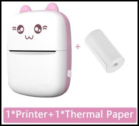 img 4 attached to A printer. Wireless mini thermal printer for children's phone. (A8B)