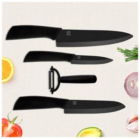 img 4 attached to Xiaomi Huohou Ceramic Kitchen Knife Set (4 pcs) HU0010