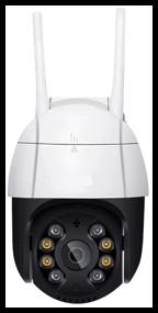 img 3 attached to Outdoor waterproof IP66 camera, SAFEBURG EYE-518 color surveillance, WiFi, motion sensor and night vision, rotatable for home.