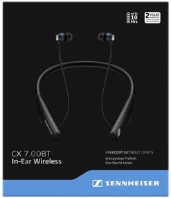 img 1 attached to 🎧 Sennheiser CX 7.00 BT: Premium Wireless Headphones in Black