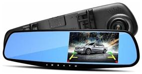 img 3 attached to Full HD 1080P Mirror DVR with Rear View Camera / 3 in 1 Car DVR