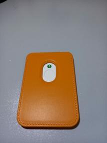 img 4 attached to Cardholder Apple iPhone Leather Wallet MagSafe - Golden Brown (Orange)