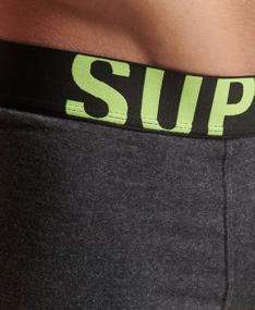 img 1 attached to Superdry TRUNK DUAL LOGO DOUBLE PACK Underwear, Gender Man, Color Charcoal/Grey Fluro, Size M