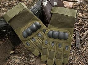 img 4 attached to Тактические перчатки полнопалые 762 Gear Army Tactical Gloves 324 L зелeный