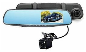 img 4 attached to Car Mirror DVR with Rear View Camera / Car Recorder / Car Rear View Mirror with 2 Cameras