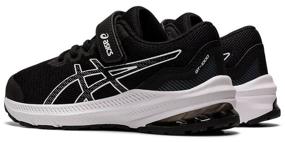img 4 attached to ASICS sneakers, size K12US (30EU), black/white