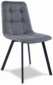 img 3 attached to Set of chairs Divan24 Tron light 2, metal/textile, 4 pcs., color: dark gray