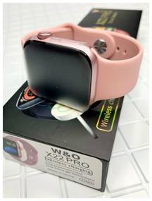 img 3 attached to Smart smart watch Smart Watch X22 PRO (iOS, Android) with Full-touch screen, fast wireless charging, pulse oximeter, pedometer, blood pressure monitor, call answering, personal trainer (pink)