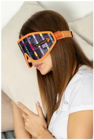 img 3 attached to Sleep mask ROUTEMARK, stroboscope with a pattern Art. Lebedev Studio multicolor