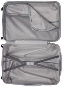 img 2 attached to TEVIN suitcase, ABS plastic, support legs on the side wall, 37 l, size S, fuchsia