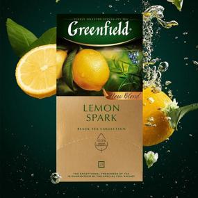img 3 attached to Black tea Greenfield Lemon Spark in bags, 25 pak.