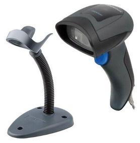 img 4 attached to Datalogic QD2430 handheld barcode scanner with stand black