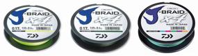 img 1 attached to Braided cord DAIWA J-Braid X4 d=0.17 mm, 300 m, 8.4 kg, multi color, 1 pc.