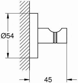 img 3 attached to Крючок Grohe Essentials 40364, StarLight Chrome