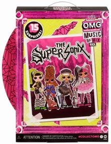 img 1 attached to Doll L.O.L. Surprise OMG Remix Rock Metal Chick with Electric Guitar and 15 Surprises, 25 cm, 577577