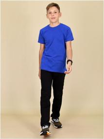 img 1 attached to T-shirt / t-shirt for a boy / plain t-shirt / t-shirt for children (P35-16 р60 (116) 45) LIDEKO kids