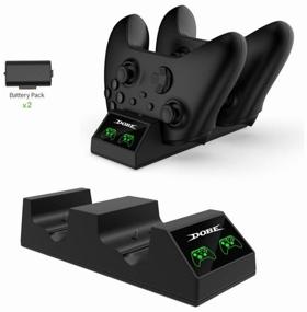 img 3 attached to Charging station Xbox One Dobe Charging Dock 2 pcs battery 800 mAh