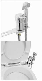 img 2 attached to HANQE 78053 Chrome Bidet Toilet Attachment: The Ultimate Hygienic Shower Experience