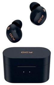 img 1 attached to Wireless headphones QCY HT01, dark blue