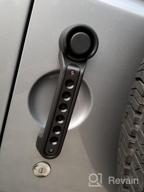 img 1 attached to Upgrade Your Jeep Wrangler JK With 3Pcs Aluminum Side Door Grab Handles - Compatible With 2007-2017 Models - Black Trim review by Tyler Bonnell