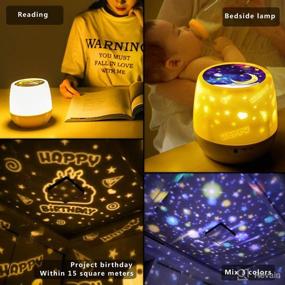 img 2 attached to Magical Star Night Lights for Kids: Remote Control Star Projector with LED Timer and 360 Degree Rotation, Perfect for Baby Bedrooms - Sky Galaxy Constellation Projection (Remote Flim-7 Set)