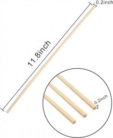 img 2 attached to 30PCS 11.8" Natural Bamboo Strips - Strong DIY Craft Sticks For Projects