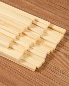 img 3 attached to 30PCS 11.8" Natural Bamboo Strips - Strong DIY Craft Sticks For Projects