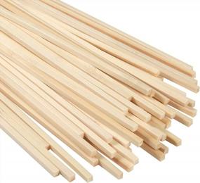 img 4 attached to 30PCS 11.8" Natural Bamboo Strips - Strong DIY Craft Sticks For Projects