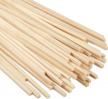 30pcs 11.8" natural bamboo strips - strong diy craft sticks for projects logo