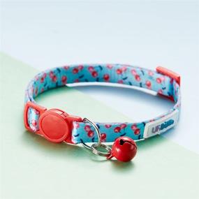 img 3 attached to 🐱 Adjustable Kitten Cat Collar with Removable Bell | Pet Safe Breakaway Free | 8.7"-13" | Includes Personalized Tags, airtag, Flea Collar, Bowtie, Charm | Perfect for Any Accessories | 2-Set